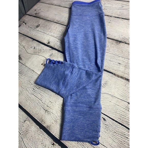 Prana Tori Capri Leggings Heather Violet Size Medium‎ Strappy Ankle W4TORI115 - Picture 12 of 13
